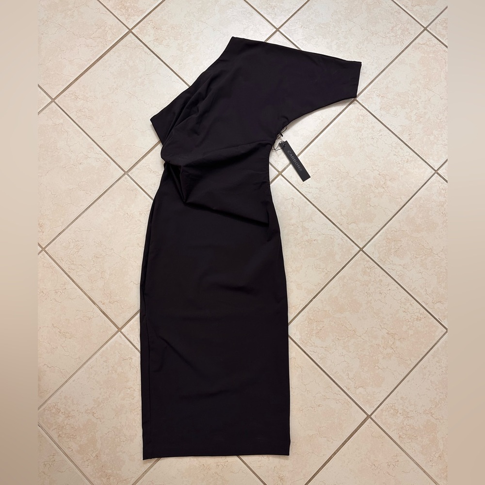 Carbon38 Black One-Shoulder Dress - Picture 2 of 5